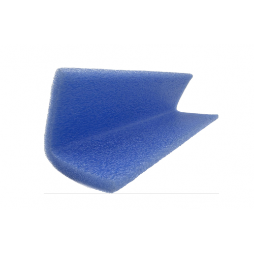 Polyethylene foam corner L75x75x2m blue