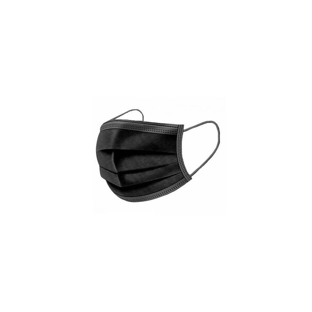 Disposable face mask, black (50pcs)