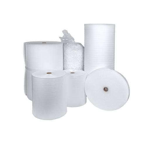 Polyethylene foam in rolls