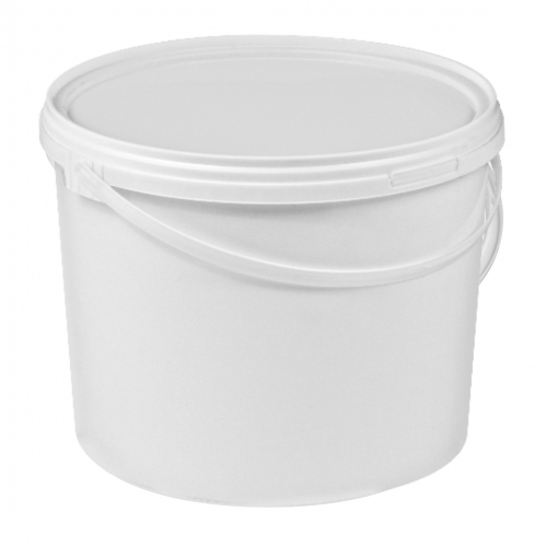 Plastic bucket 10l white