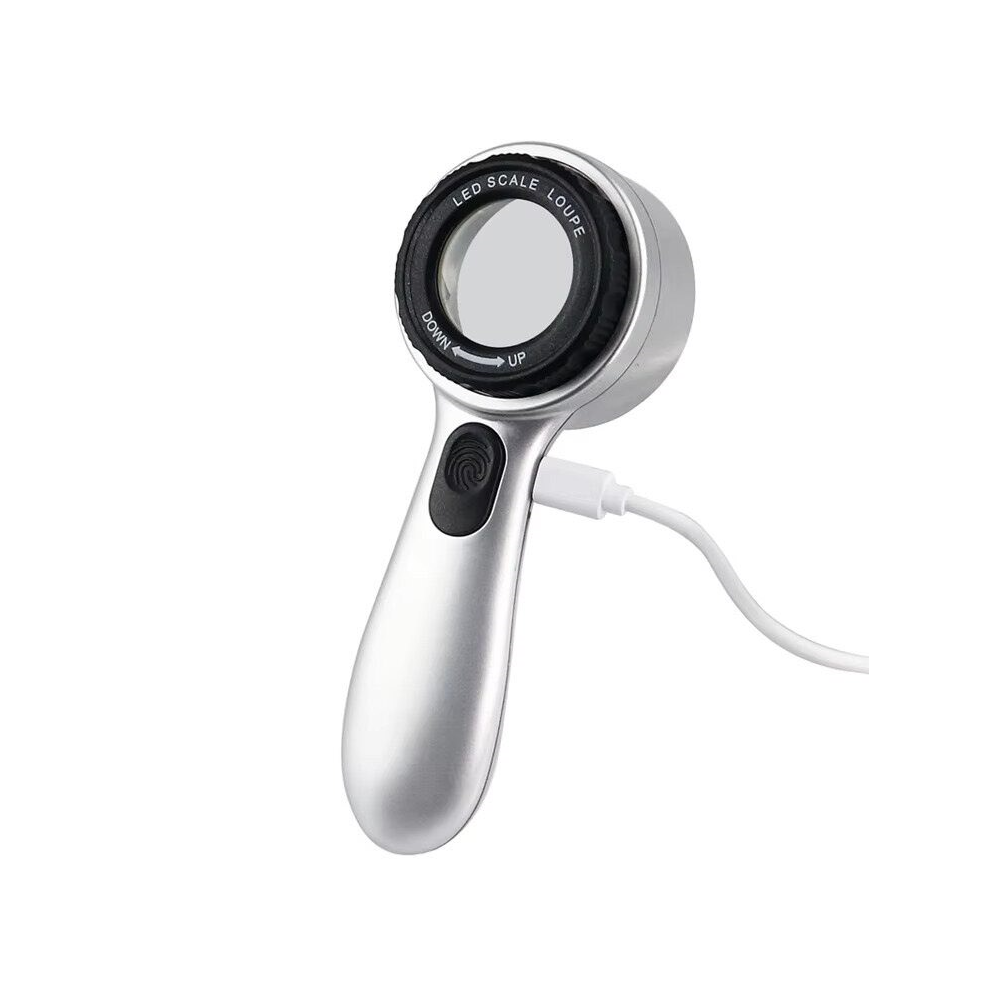 Magnifier with LED lighting