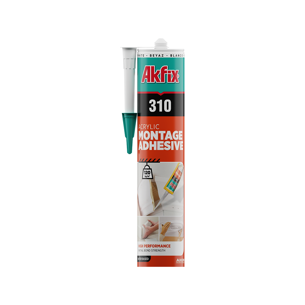Akfix 310 Montage Adhesive Water Based Paintable  310ml