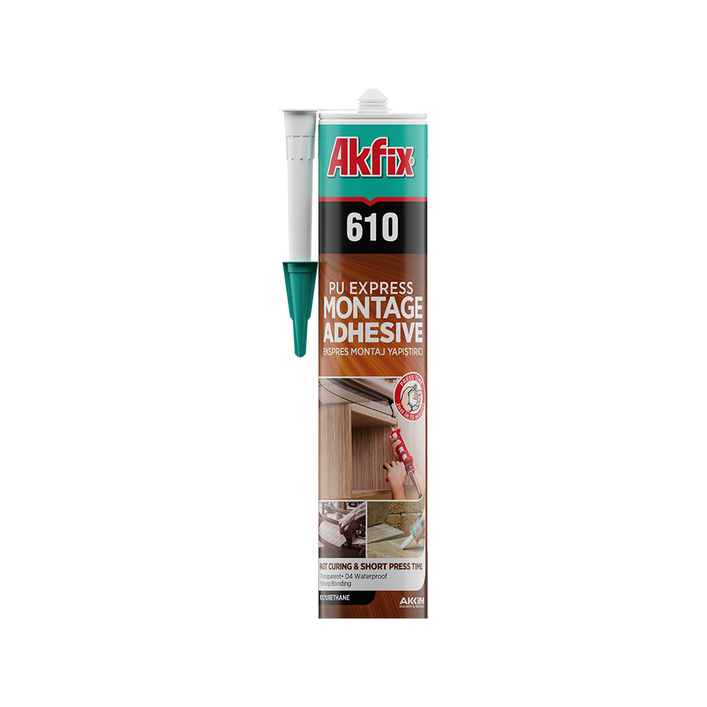 Akfix 610 PU Express Montage Adhesive 310ml Transparent
