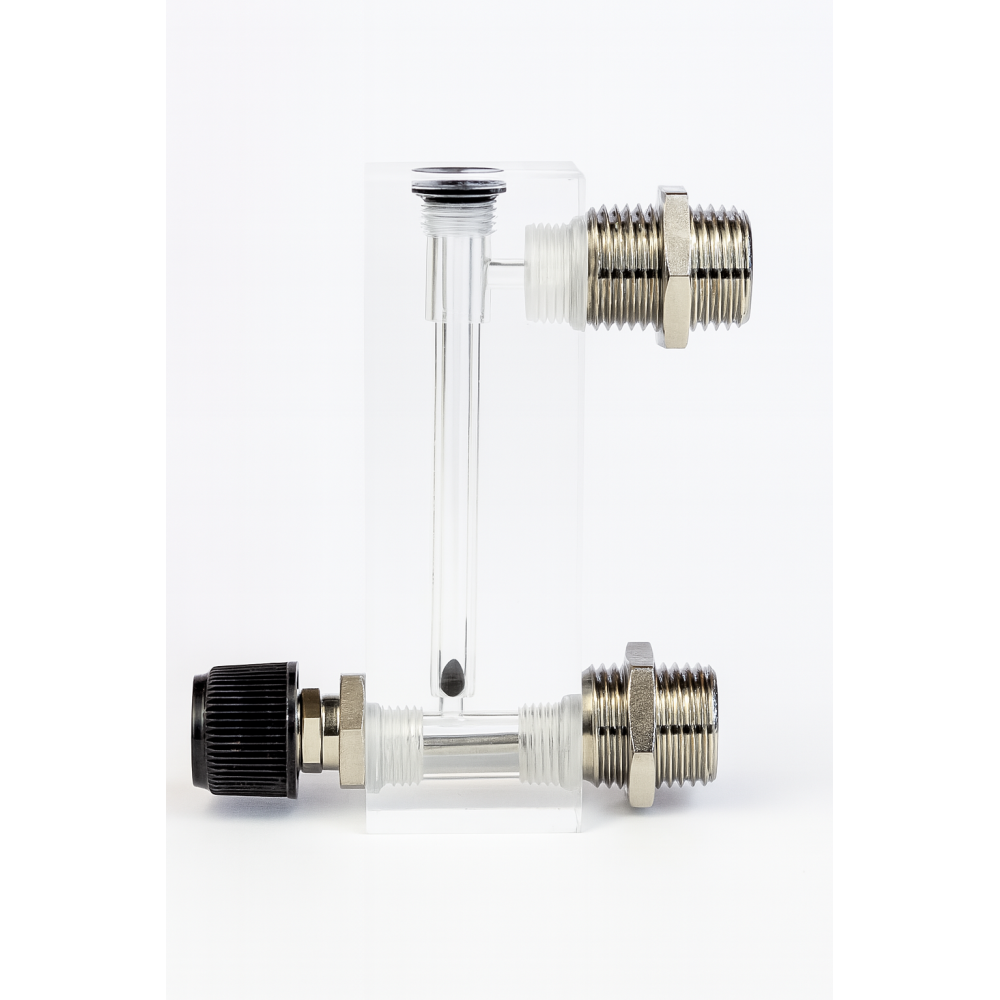 Rotametras DFG-6T 102mm met.  30-120 ml/min 1/4 V