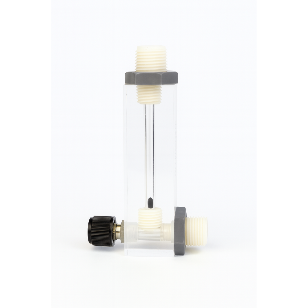Rotametras DFG-6T 102mm plast.  30-120 ml/min 1/4 V