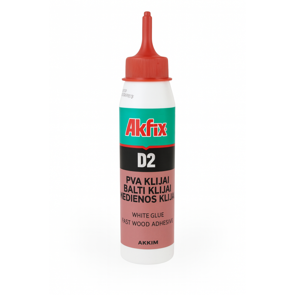 Akfix D2 balti klijai medienai, 150 gr