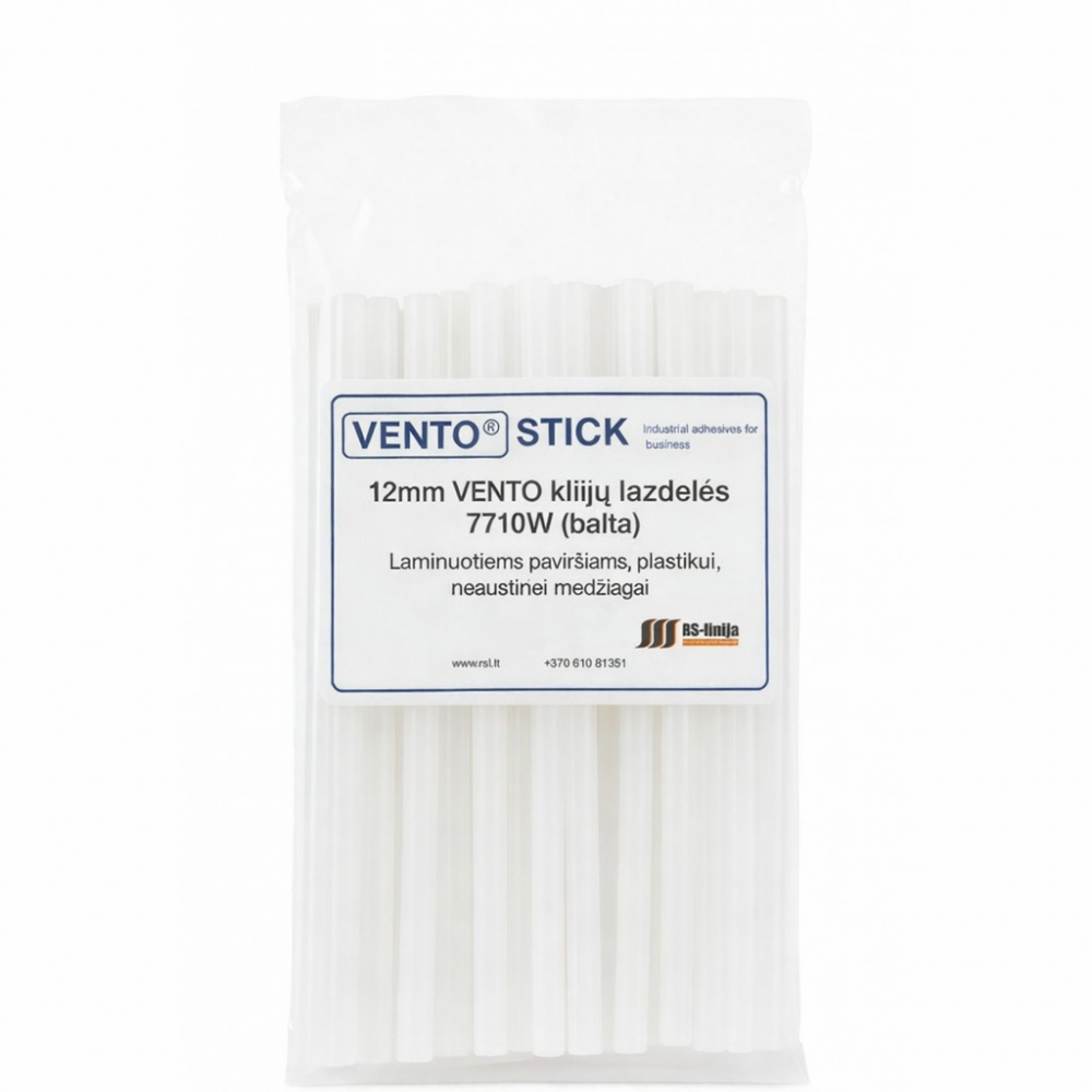 VENTO Stick 7710W Water-white color 12mm hot melt glue sticks / glue rods