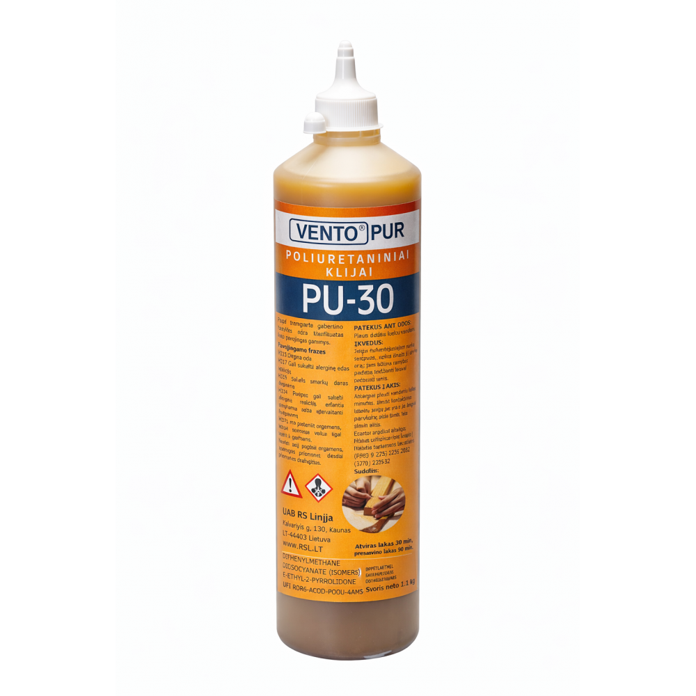 VENTO Pur poliuretaniniai klijai PU 30 min, 1kg