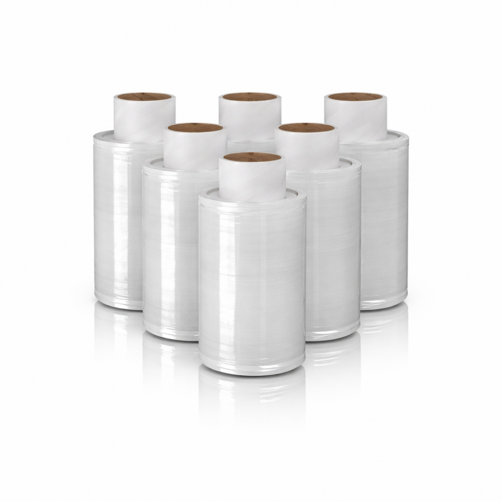 Mini Stretch Film 125 mm / 17 µm / 200 m — Clear (Hand Use)