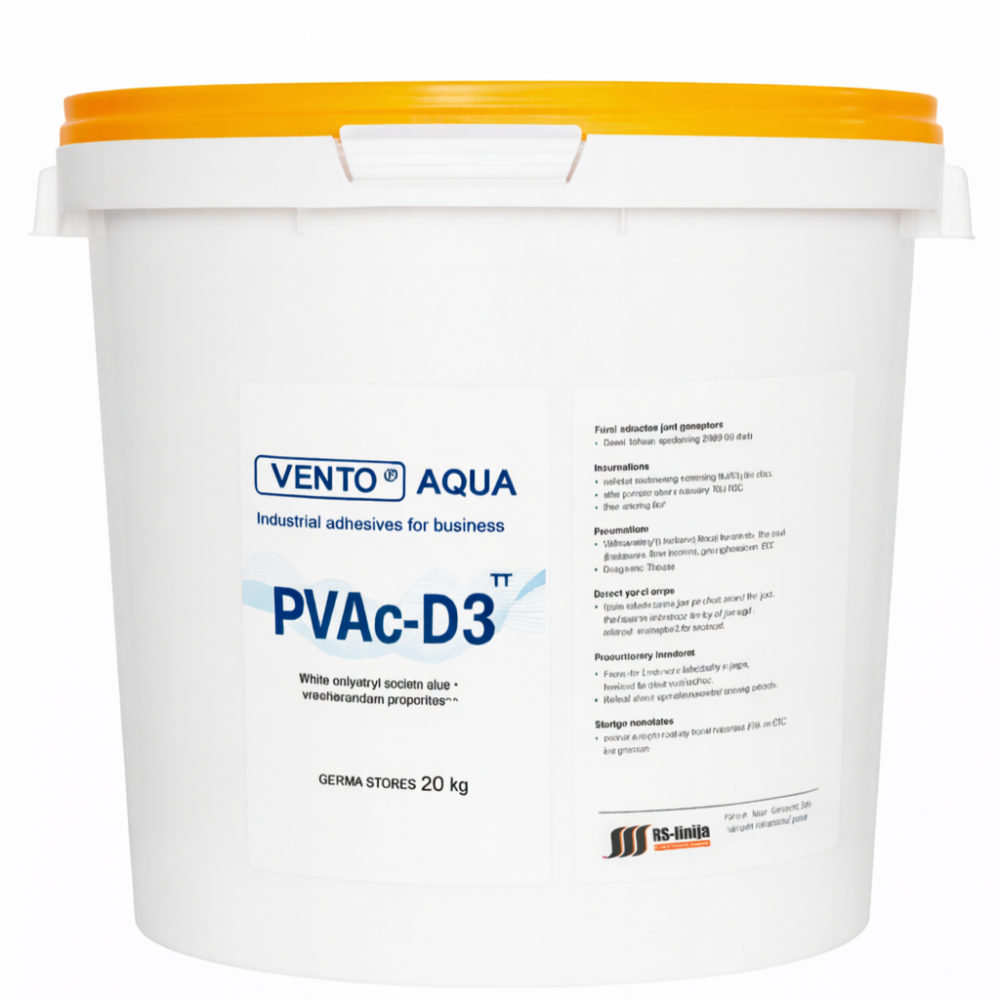 Wood adhesives VENTO Aqua PVA D3 TT, 20kg