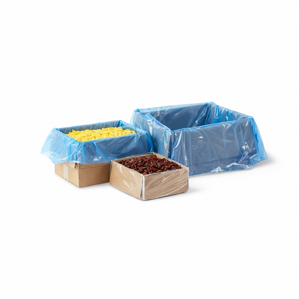 HDPE plėvelės įklotai dėžėms 55cmx60cm 8mik. (1000vnt)