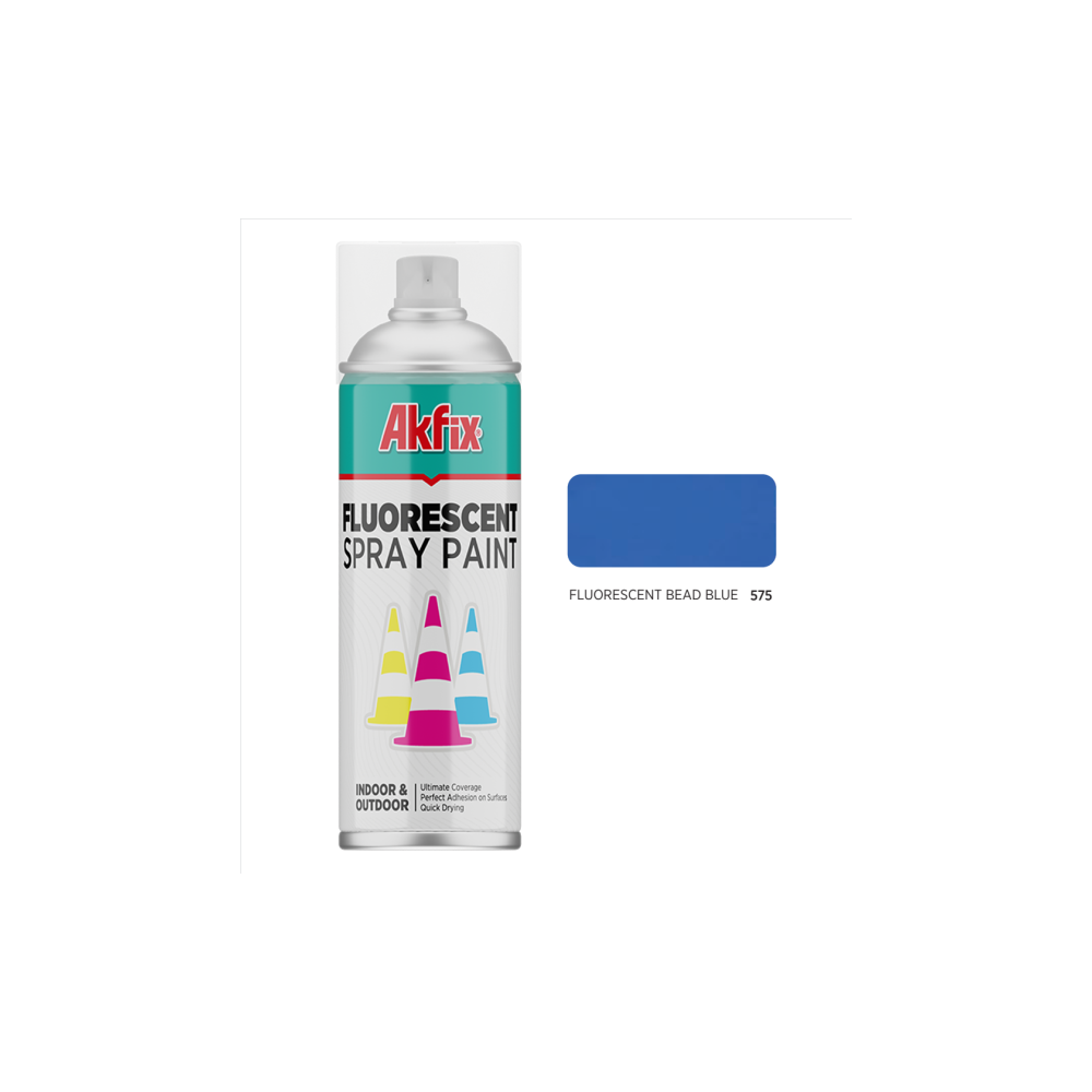 Akfix fluorescent spray paint, blue 400ml