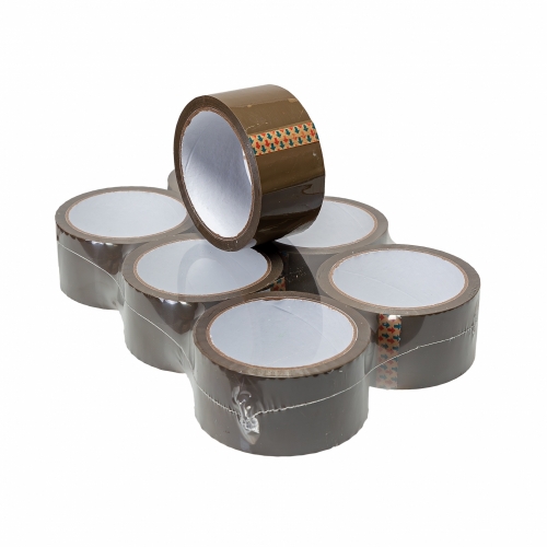 Lipni pakavimo juosta Solvent 48mm×60m ruda