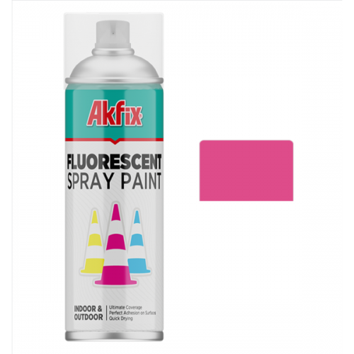 Akfix fluorescent spray paint, pink 400ml