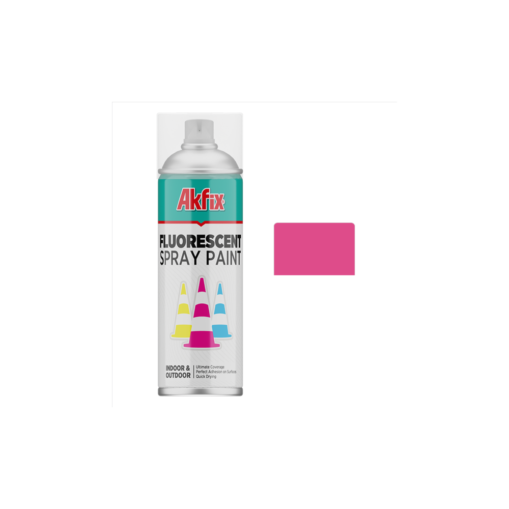 Akfix fluorescent spray paint, pink 400ml