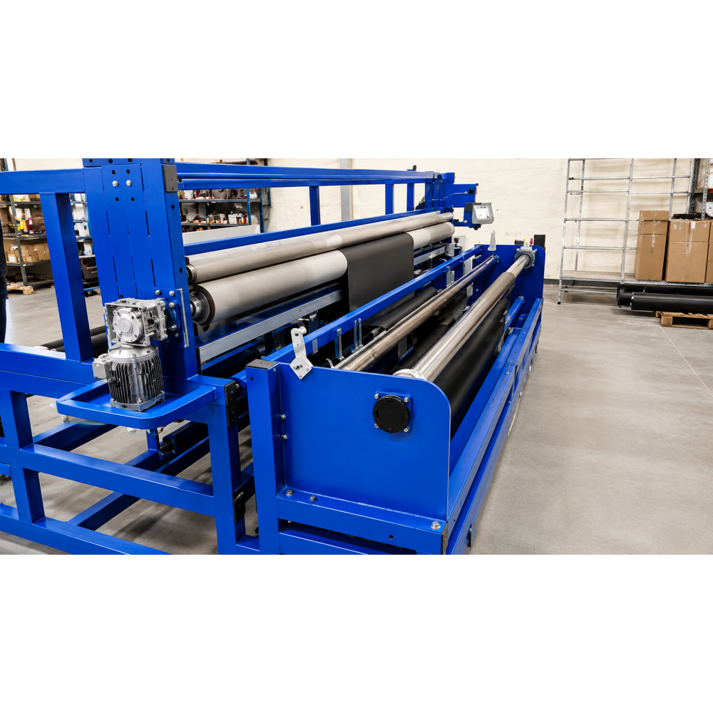 Used ROLLTEX BO2.13-320 non-woven & textile slitter-rewinder