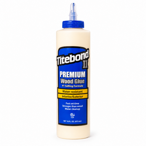 Titebond II Premium, 474ml – vandeniui atsparūs medienos klijai (vidus/ laukas)