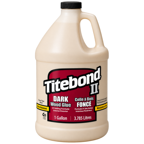 Titebond II Dark Wood Glue, 3.78L – water-resistant dark wood glue