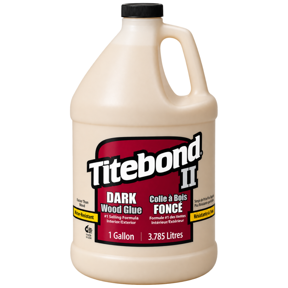 Titebond II Dark Wood Glue, 3.78L – water-resistant dark wood glue