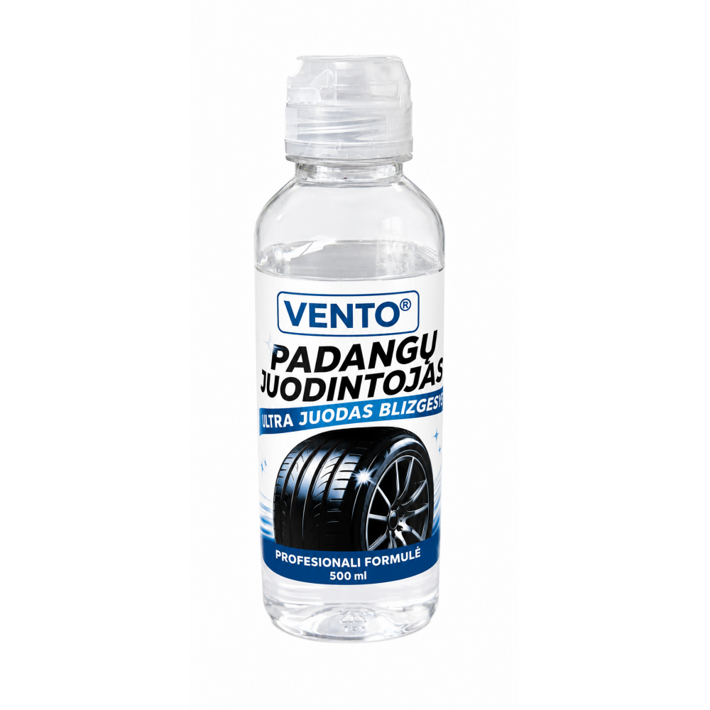VENTO padangų juodintojas, 500ml – ultra juodas blizgesys padangoms