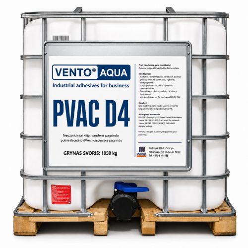 Klijai medienai VENTO Aqua PVA D4 1050kg (IBC)
