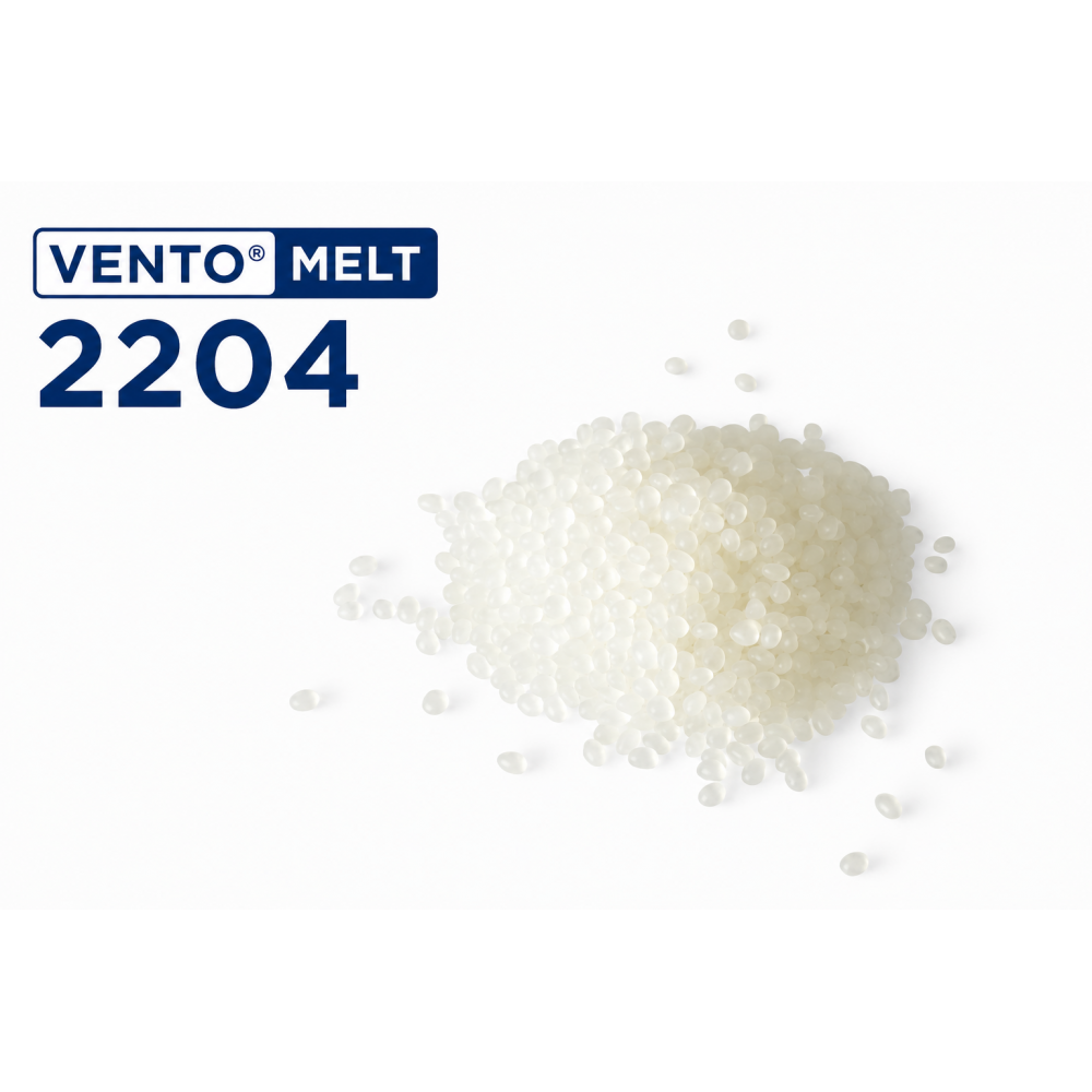 VENTO MELT 2204 EVA klijai-lydalai siaurų briaunų laminavimui, skaidri 25kg