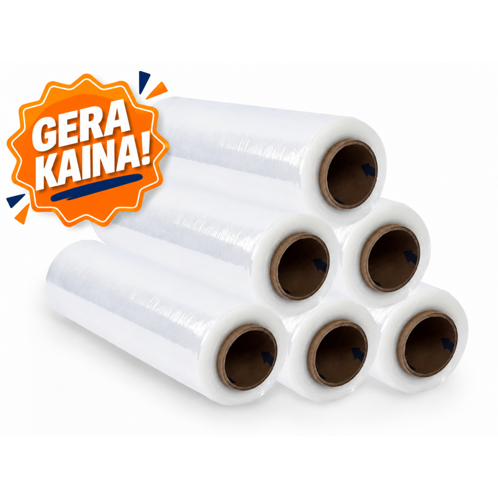 Pakavimo plėvelė 450mm/17mik/200m skaidri