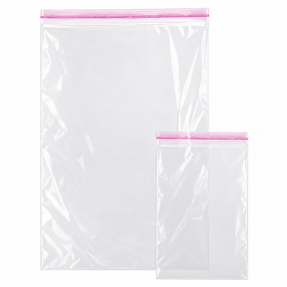 CPP maišeliai su lipnia juostele 280×400 + 30mm, 25mik
